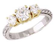 antique style filigree diamond engagement rings at Zales.